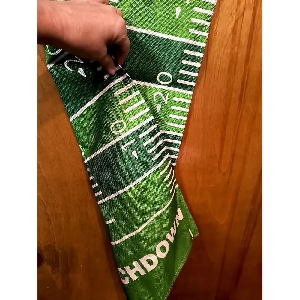 2103. Football Themed Fabric Table Runner and 4 Placemats Party Decor Game Day